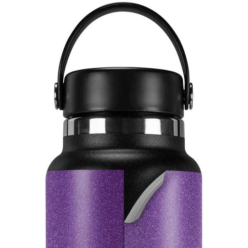 Purple Glitter Musical Heart Hydro Flask 32oz Wide Mouth Skin